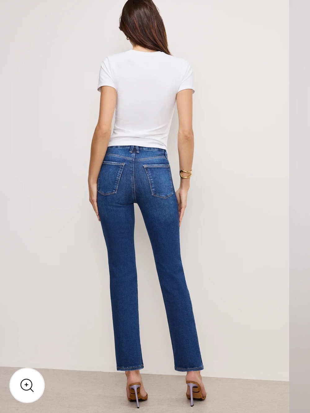 NWT Good American Always Fits Good Legs Straight Jeans Indigo 571 Size 6-12 $159 - Picture 2 of 13